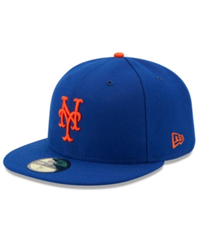 New Era Kids' Big Boys And Girls New York Mets Authentic Collection 59fifty Cap In Light Royal