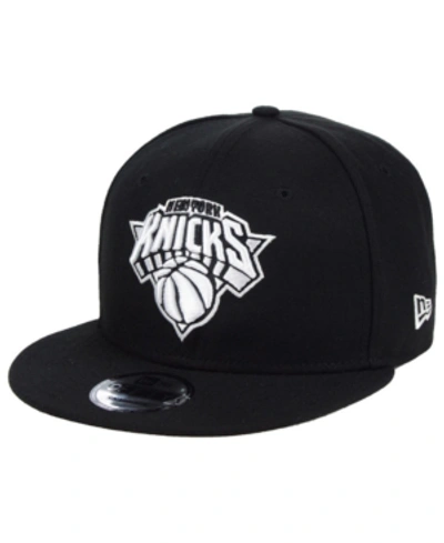 New Era New York Knicks Black White 9fifty Snapback Cap