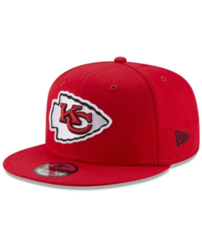 New Era Kansas City Chiefs Basic 9fifty Snapback Cap In Red
