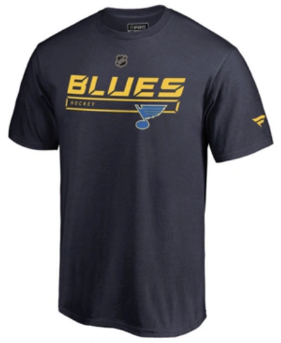 Majestic Men's St. Louis Blues Rinkside Prime T-shirt In Navy