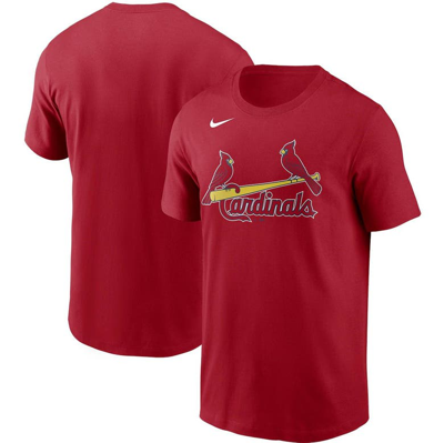 Nike St. Louis Cardinals Fuse Wordmark  Men's Mlb T-shirt In Red