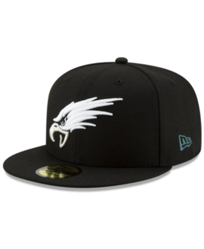 New Era Philadelphia Eagles Logo Elements Collection 59fifty Fitted Cap In Black