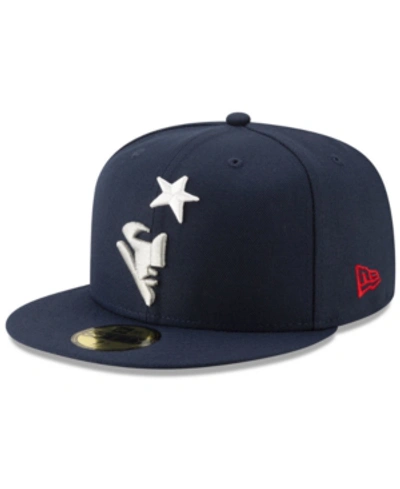 New Era New England Patriots Logo Elements Collection 59fifty Fitted Cap In Navy