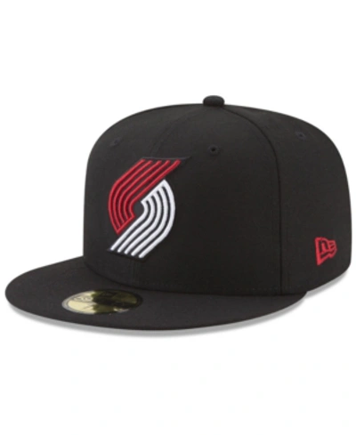 New Era Portland Trail Blazers Basic 59fifty Fitted Cap 2018 In Black