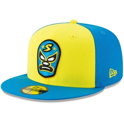 New Era Sacramento River Cats Copa De La Diversion 59fifty-fitted Cap In Yellow