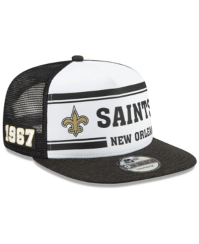 New Era New Orleans Saints On-field Sideline Home 9fifty Cap In White/black
