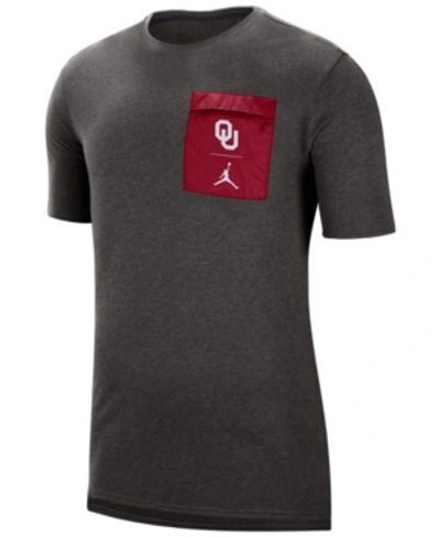 Jordan Men's Oklahoma Sooners Tech Cool T-shirt In Gray