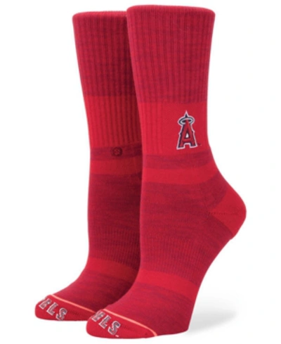 Stance Women's Los Angeles Angels Classic Crew Socks In Red