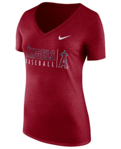 Nike Women's Los Angeles Angels Practice T-shirt In Red