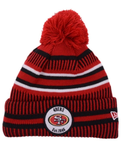 New Era San Francisco 49ers Home Sport Knit Hat In Red/black/white