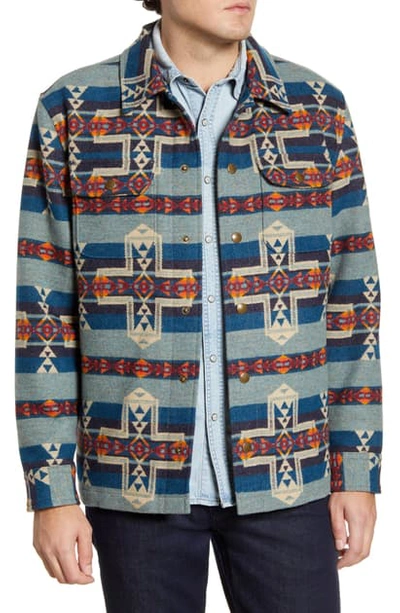 Pendleton Horizon Cross Jacquard Wool Coat