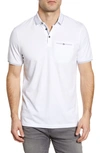 Ted Baker Tortila Slim Fit Tipped Pocket Polo In White