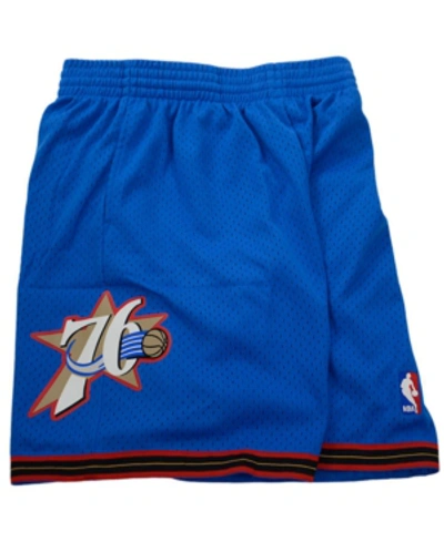 Mitchell & Ness Men's Philadelphia 76ers Swingman Shorts In Blue