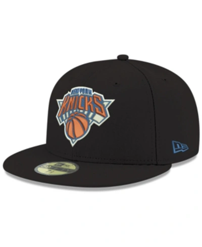 New Era New York Knicks Basic 59fifty Fitted Cap In Black
