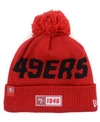 New Era San Francisco 49ers Road Sport Knit Hat In Red