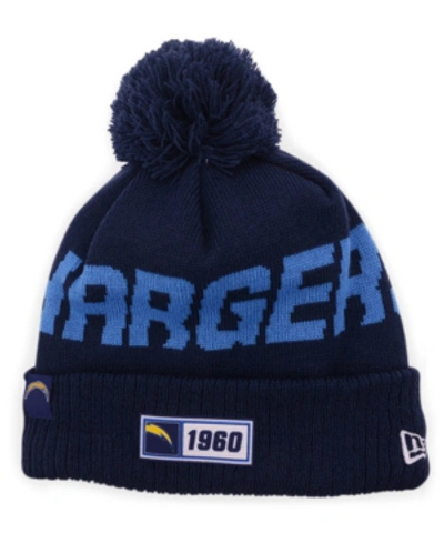 New Era Los Angeles Chargers Road Sport Knit Hat In Navy