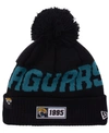 New Era Jacksonville Jaguars Road Sport Knit Hat In Black