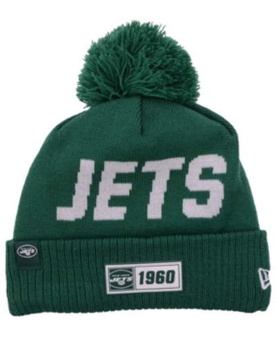New Era New York Jets Road Sport Knit Hat In Green