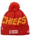 New Era Kansas City Chiefs Road Sport Knit Hat In Red