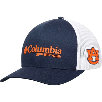 Columbia Auburn Tigers Pfg Stretch Cap In Navy,white