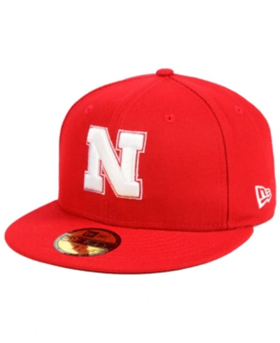 New Era Nebraska Cornhuskers Ac 59fifty-fitted Cap In Red