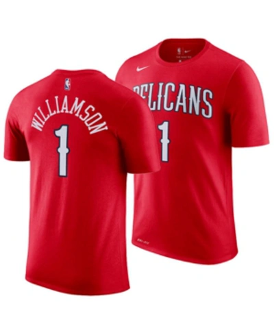 Nike Men's Zion Williamson New Orleans Pelicans Association Player T-shirt In Red
