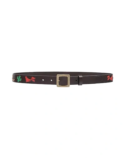 Dolce & Gabbana Kids' Belts In Dark Brown