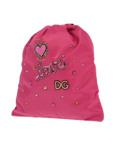 Dolce & Gabbana Kids' Backpack & Fanny Pack In Fuchsia