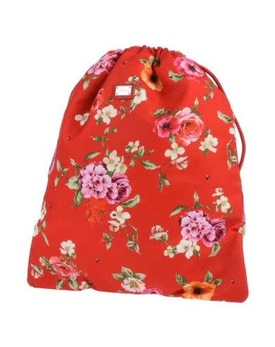 Dolce & Gabbana Kids' Backpack & Fanny Pack In Red