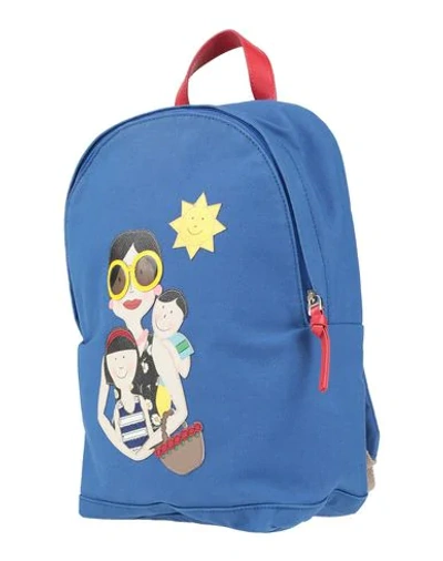 Dolce & Gabbana Kids' Backpack & Fanny Pack In Blue