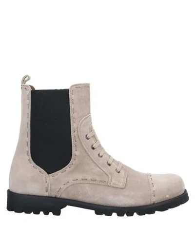 Dolce & Gabbana Kids' Ankle Boots In Sand