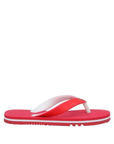 Dolce & Gabbana Kids' Flip Flops In Red