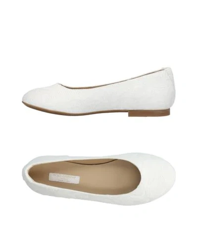 Dolce & Gabbana Kids' Ballet Flats In White