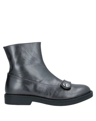 Dolce & Gabbana Kids' Ankle Boot In Steel Grey