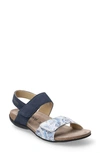 Mephisto 'agave' Sandal In Jeans Blue Nubuck Leather