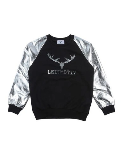 Leitmotiv Kids' Sweatshirt In Black