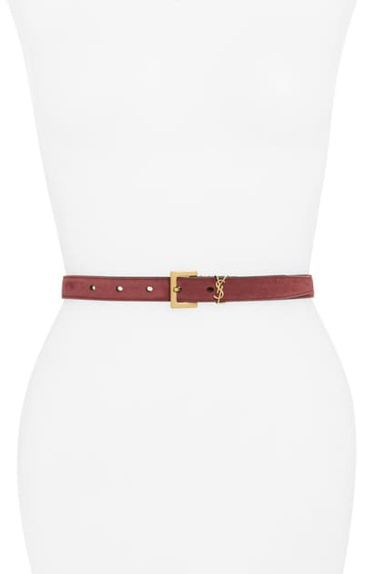 red ysl belt