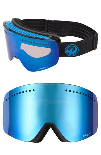 Dragon Nfx Frameless Snow Goggles In Split/ Blueion Amber