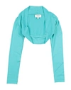 Aletta Kids' Wrap Cardigans In Turquoise