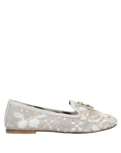 Roberto Cavalli Junior Kids' Loafers In Ivory