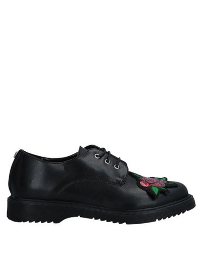 Cult Kids' Laced Shoes In Black
