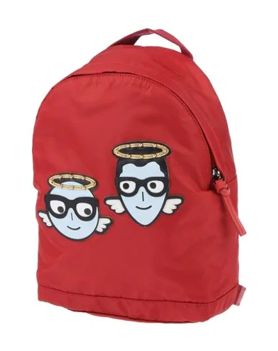 Dolce & Gabbana Kids' Backpack & Fanny Pack In Red