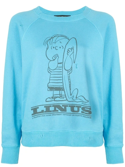 Marc Jacobs X Peanuts The Men's Sweatshirt In Blue
