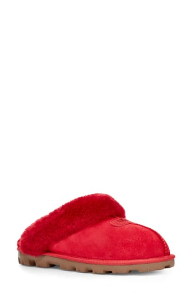 Ugg Genuine Shearling Slipper In Ribbon Red