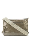 Isabel Marant New Nessah Calfskin Leather Crossbody Bag In Grey