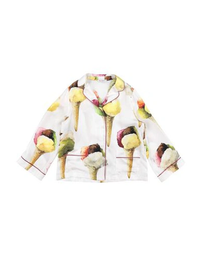 Dolce & Gabbana Kids'  Toddler Girl Shirt White Size 7 Silk