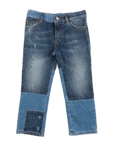 Dolce & Gabbana Kids' Denim Pants In Blue