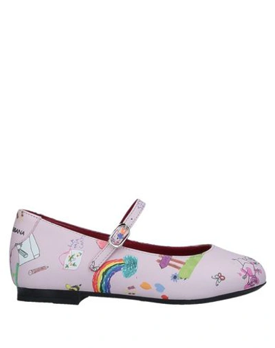 Dolce & Gabbana Babies' Ballet Flats In Pink