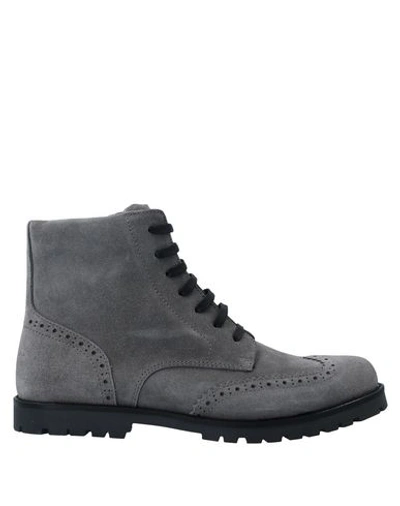 Dolce & Gabbana Kids' Ankle Boots In Grey