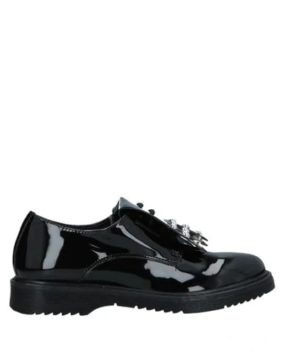 Cult Kids' Laced Shoes In Black